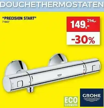 Hubo Douchethermostaten precision start aanbieding