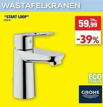 Hubo Wastafelkranen start loop aanbieding