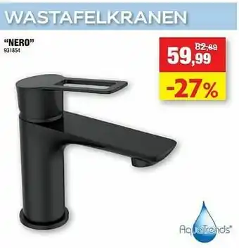 Hubo Wastafelkranen nero aanbieding