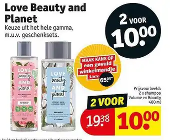 Kruidvat Love beauty and planet aanbieding