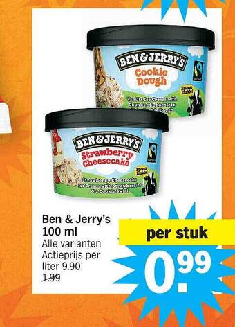 Albert Heijn Ben & jerry's aanbieding