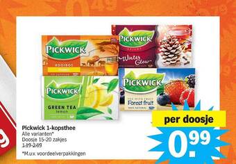 Albert Heijn Pickwick 1kopsthee aanbieding