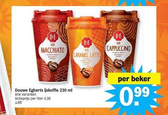 Albert Heijn Douwe egberts ijskoffie 230 ml aanbieding