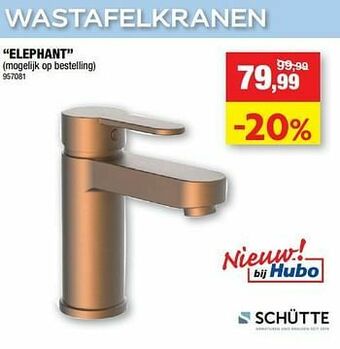 Hubo Wastafelkranen elephant aanbieding