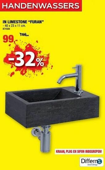Hubo Handenwasser in limestone furan aanbieding