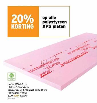 GAMMA Polystyreen xps platen aanbieding