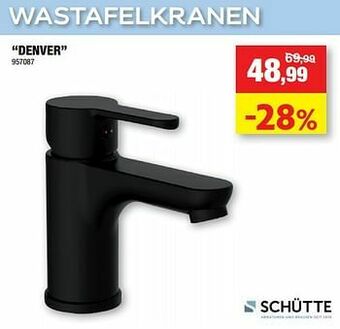 Hubo Wastafelkranen denver aanbieding