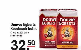 Sligro Douwe egberts roodmerk koffie aanbieding