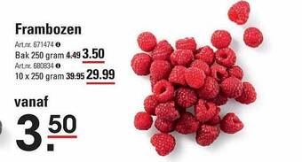 Sligro Frambozen aanbieding