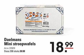 Sligro Daelmans mini stroopwafels aanbieding