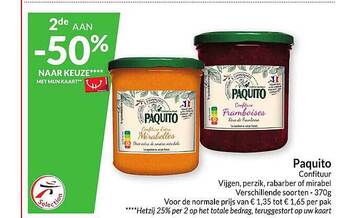 Intermarché Paquito confituur aanbieding