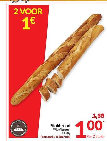 Intermarché Stokbrood aanbieding