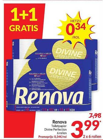 Intermarché Renova toiletpapier aanbieding