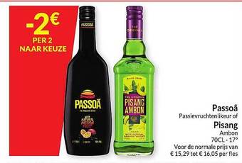 Intermarché Passoã passievruchtenlikeur of pisang ambon aanbieding