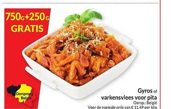 Intermarché Gyros of varkensvlees voor pita aanbieding