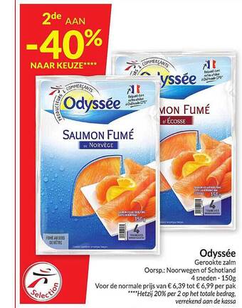 Intermarché Odyssée gerookte zalm aanbieding