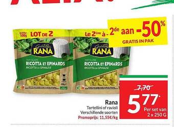 Intermarché Rana tortellini of ravioli aanbieding