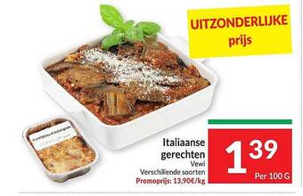 Intermarché Italiaanse gerechten vewi aanbieding