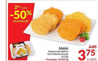 Intermarché Maïski gepaneerde kipfilets aanbieding