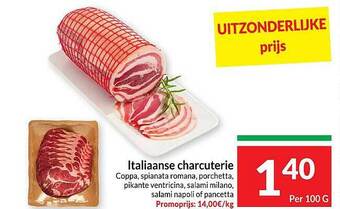 Intermarché Italiaanse charcuterie aanbieding