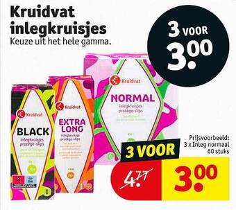 Kruidvat Kruidvat inlegkruisjes aanbieding