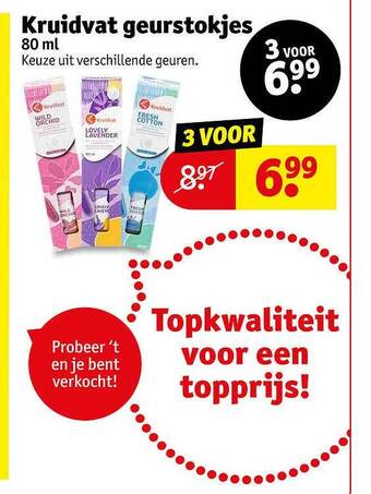 Kruidvat Kruidvat geurstokjes aanbieding