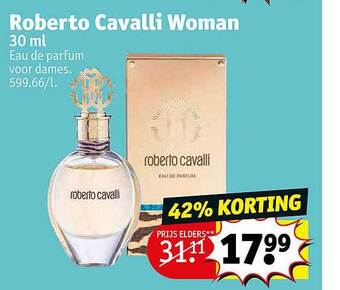 Kruidvat Roberto cavalli woman aanbieding