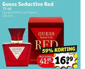 Kruidvat Guess seductive red eau de toilette voor dames aanbieding