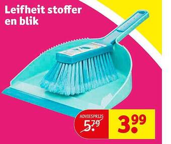 Kruidvat Leifheit stoffer en blik aanbieding
