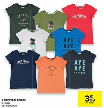 Carrefour T-shirt voor dames aanbieding