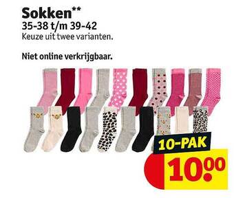 Kruidvat Sokken aanbieding