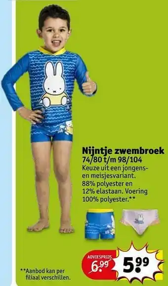 Nijntje zwembroek
