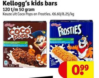 Kruidvat Kellogg's kids bars aanbieding