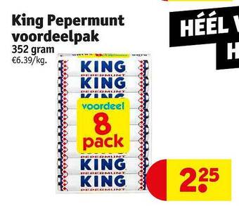 Kruidvat King pepermunt voordeelpak aanbieding