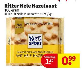 Ritter hele hazelnoot