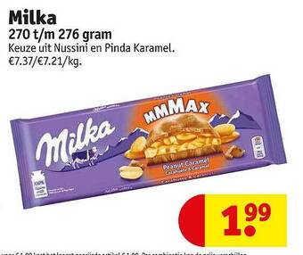 Kruidvat Milka aanbieding