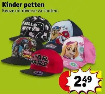 Kruidvat Kinder petten aanbieding
