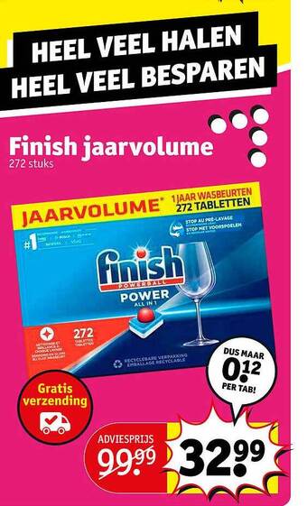 Kruidvat Finish jaarvolume aanbieding