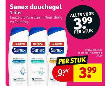 Kruidvat Sanex douchegel aanbieding