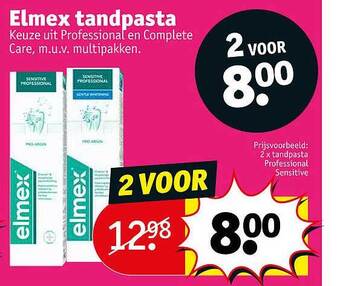 Kruidvat Elmex tandpasta aanbieding