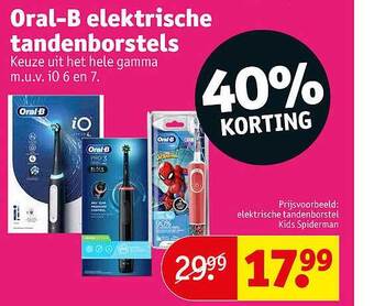Oralb elektrische tandenborstels