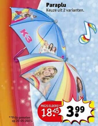 Kruidvat Paraplu aanbieding