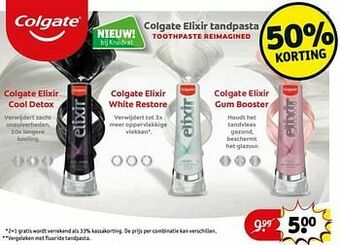 Kruidvat Colgate elixir tandpasta aanbieding