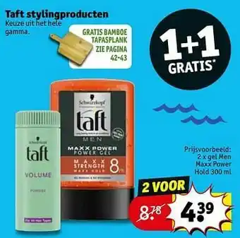 Kruidvat Gel men maxx power hold aanbieding