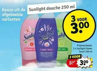 Kruidvat Sunlight flower touch aanbieding