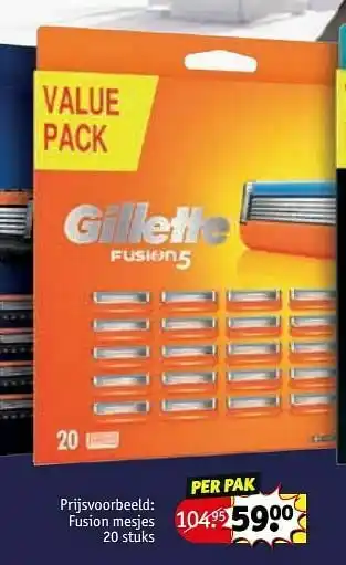 Kruidvat Fusion mesjes aanbieding