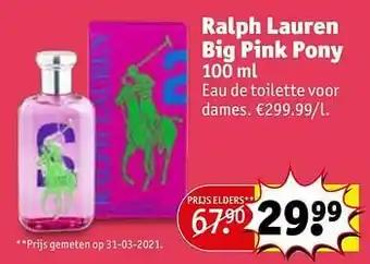 Ralph lauren big pink pony edt