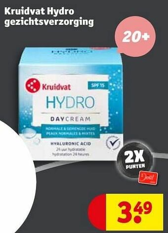 Kruidvat Kruidvat hydro gezichtsverzorging aanbieding