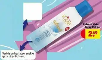 Kruidvat Refresh water spray aanbieding