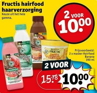 Kruidvat Masker hairfood banana aanbieding